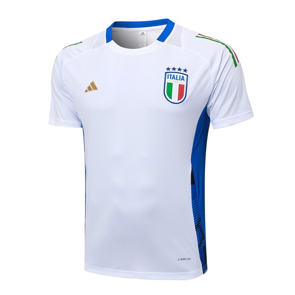 Camiseta Entrenamiento Italia 2024/2025 Blanco Azul